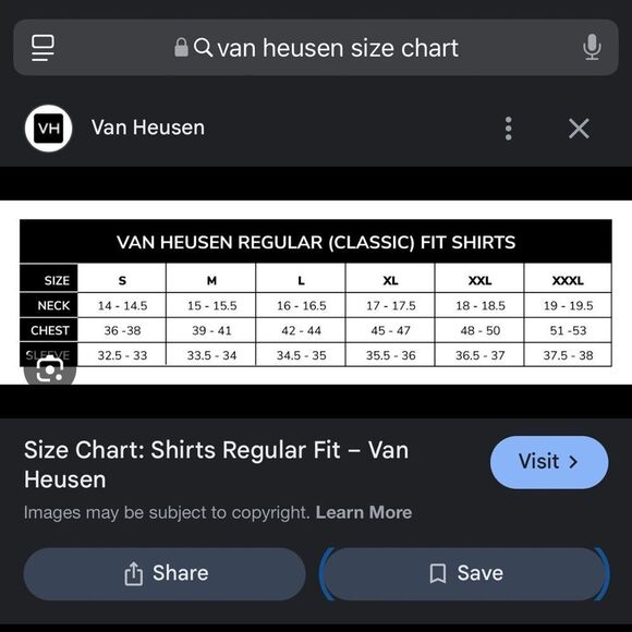 Mens van heusen dress shirt like new - Picture 3 of 3